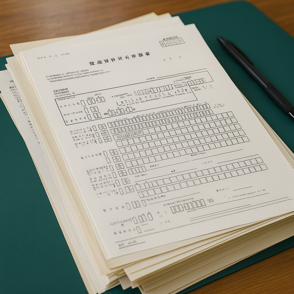 建設業許可申請書